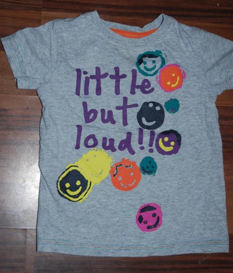 Tričko s nápisem a smajlíky, next,86