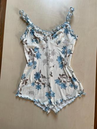 Květinový overal/body, vel s, s