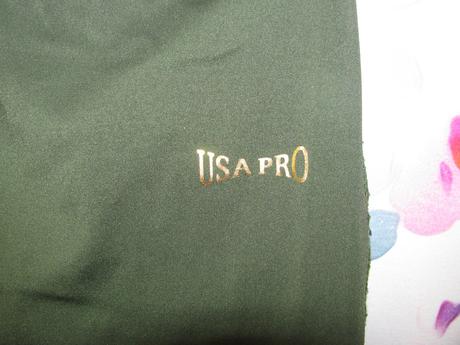 Elastické tmavě zelené 7/8 legíny usa pro, usa pro,158