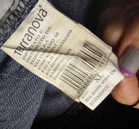 Džíny se šněrováním - vel.l-max.xl, terranova,l