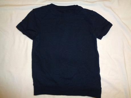 Pěkné tmavomodré úpletové tričko, next,104