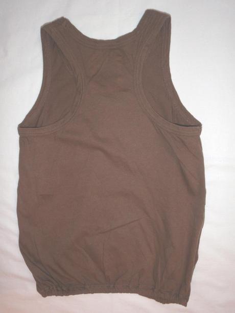 Krásný letní top s kytkou - čoko barvička, next,122