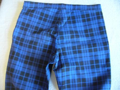 Dívčí/dámské elastické kostkované kalhoty, h&m,164