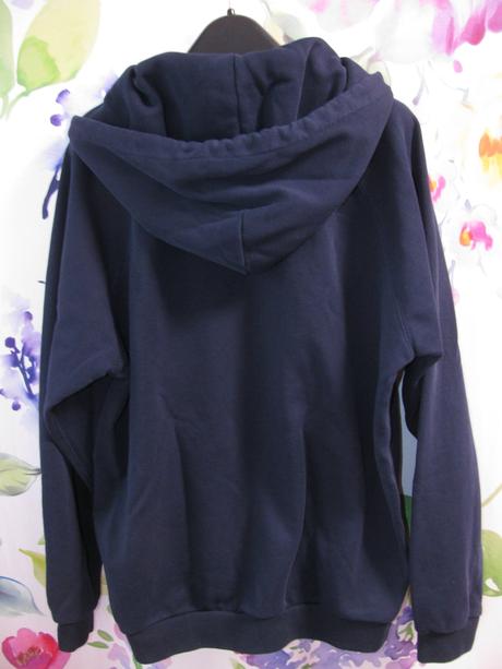 Chlapecká,pánská modrá bavlněná mikina s kapucí, ralph lauren,xl