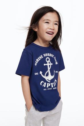 Námořnické tričko h&m s kotvou vel. 122/128, h&m,122 / 128