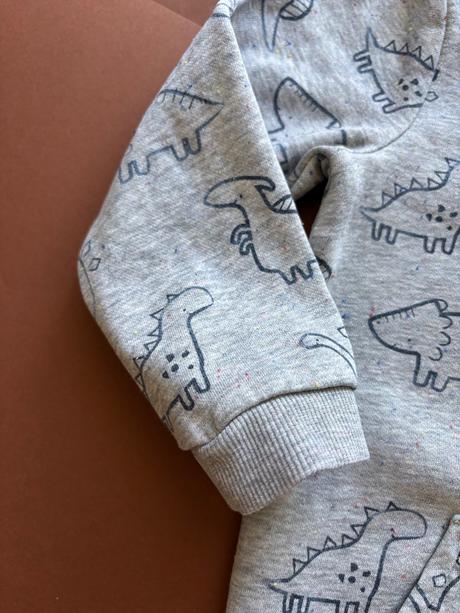 D79/ mikina šedá s dinosaury- v.18/24 mes., george,92