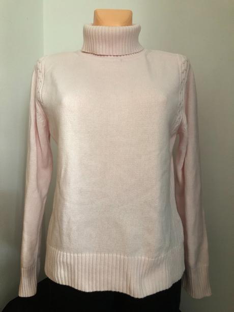 Vel. 40 růžový bavlněný svetr, 40