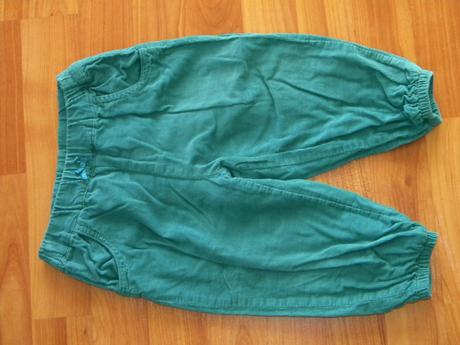 Zateplené manšestráky + rifle vel.80 - 4ks, lindex,80