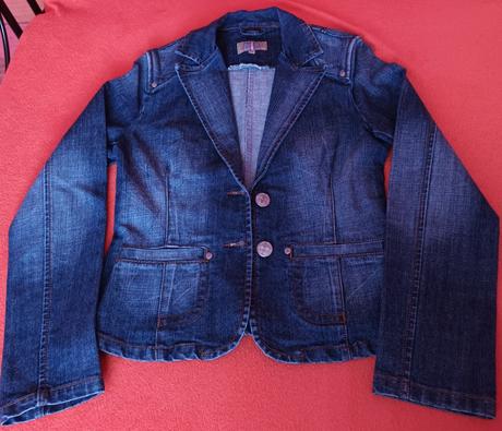 Dívčí riflivá bunda/kabátek, s