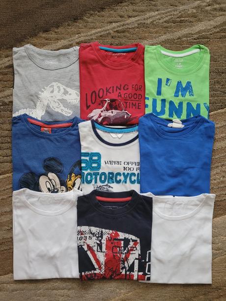 Set triček s kr. rukávem vel. 104, 104–116