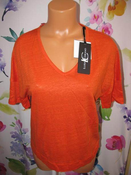 Dámská krásná lososová halenka luisa cerano, 38