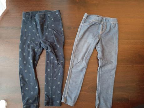 2x tregíny h&m legíny 104 top stav, h&m,104
