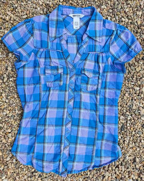 M135	dívčí košile s kr. rukávem vel. 140-146, h&m,140