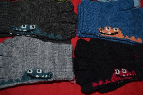 Strečové rukavice prstové oteplené,v.92-116, 92 / 98 / 104 / 110 / 116