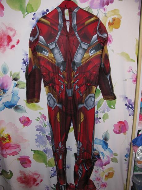 Kostýmový elastický overal-iron man, 