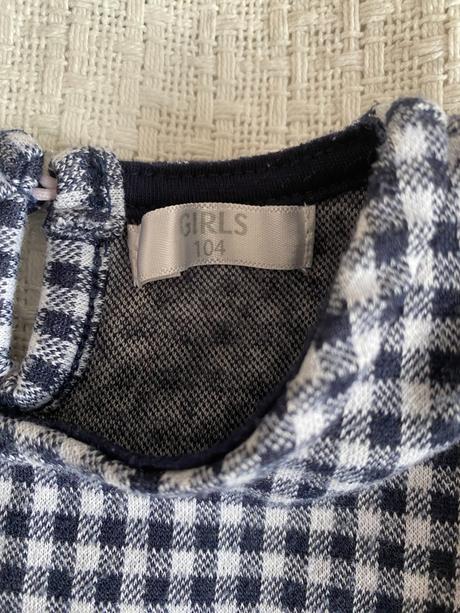 Kostkované šaty s krátkým rukávem vel. 104/3-4r, pepco,104