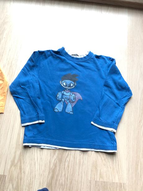 Modré tričko 42,5 cm, 116