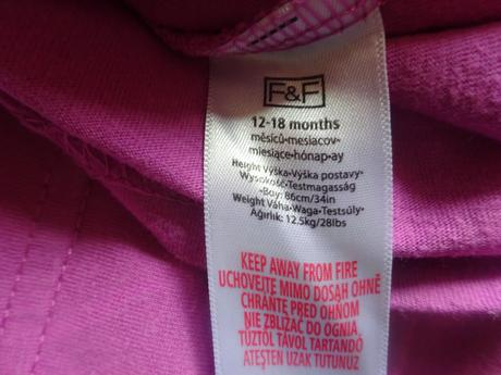 Tričko/tunika s kytičkami dl.r., vel. 86, f&f,86