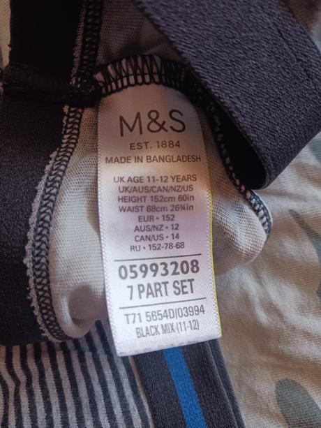 M&s spodní prádlo 7x č.152, marks & spencer,152