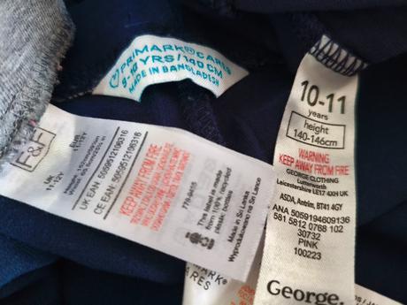 Legíny dívčí 3x vel.140-146, george,140