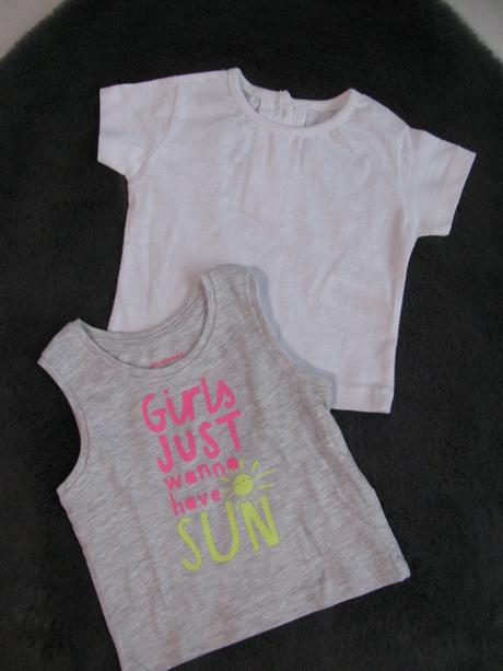 Letní trika-2ks, primark,62 / 68