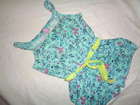 Tyrkysový overal s mořskými koníky 98/104, dopodopo,98