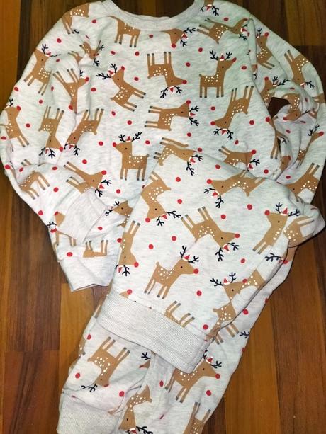 Vánoční souprava se soby tepláky+ mikina 110 georg, 110