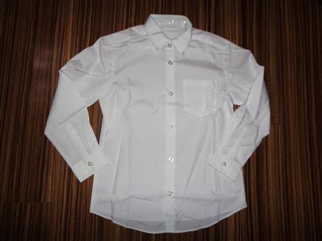 Bílá košile s dlouhým rukávem, george,134