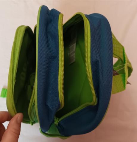 Batoh oxy bag zeleno-modrý fotbal,