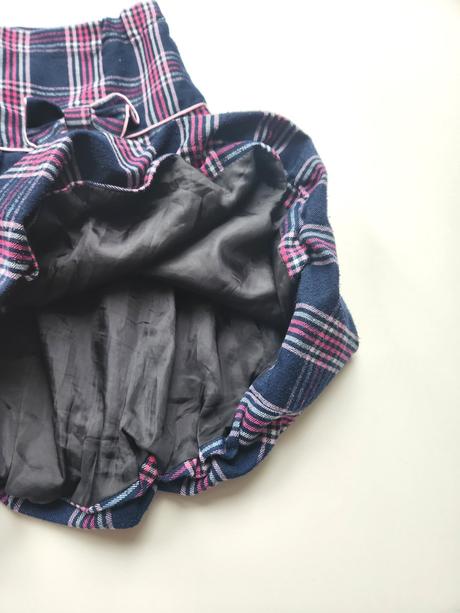 Nabíraná flanelová sukně vel. 152-158-164, 158