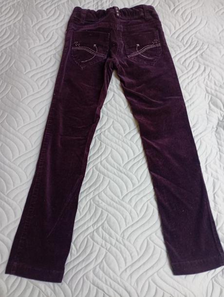 Dívčí manšestrové kalhoty, 158