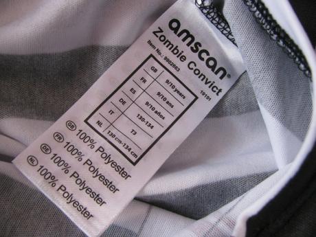 Karnevalový dívčí kostým-šaty vězenkyně apod., 