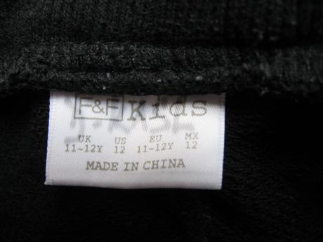 Chlapecké černé bavlněné tepláky, f&f,152