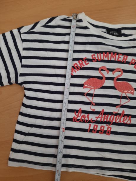 Crop top s plameňákem 10-12 let, takko,146