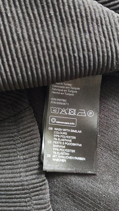 Dámské černé tílko top bez rukávů h&m, h&m,s