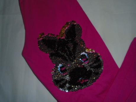 Leginy zajíc měnící měnivé flitry vel 134/140, 128 / 134 / 140