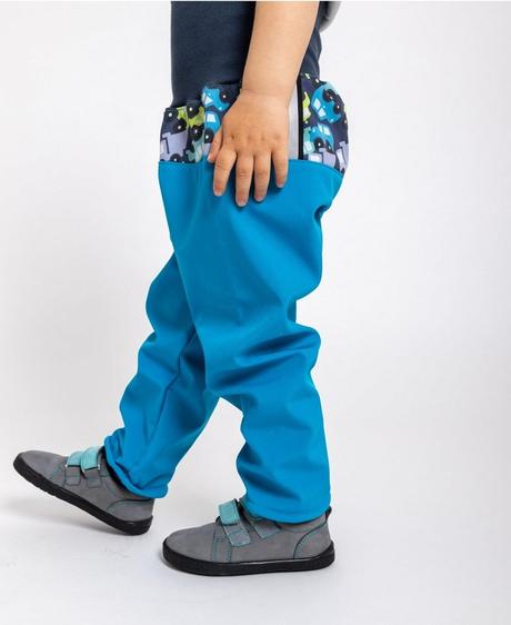 Autíčkové softshellové kalhoty unuo vel. 92/98, unuo,92 / 98