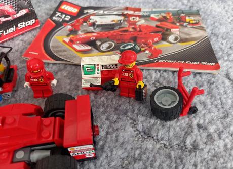 Lego racers 8673 - ferrari f1 fuel stop., 