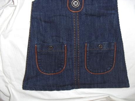 Nádherná celoroční riflová šatovka, next,74