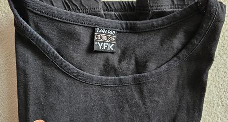 Dívčí mix triček (3x dlouhý a 2x krátký), 134/140, 140–152