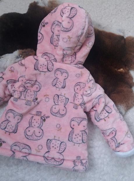 Fleecová zateplená bunda se sovami zn. f&f, f&f,80