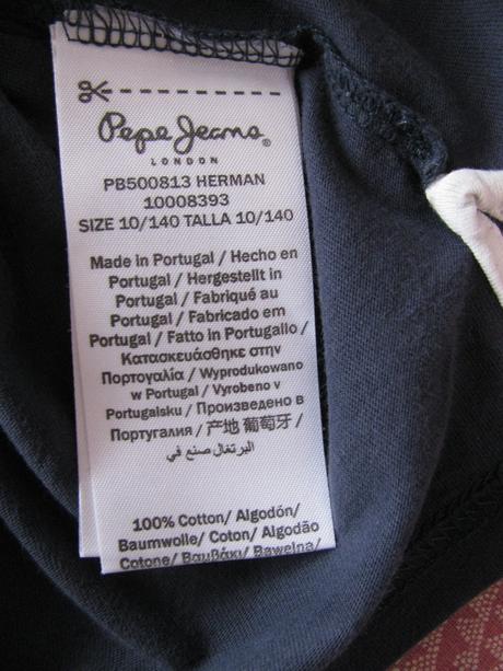 Dětské tmavě modré bavlněné tričko pepe jeans, pepe jeans,140