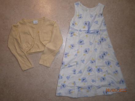 Šaty + bolerko, vel. 110/116, next,116