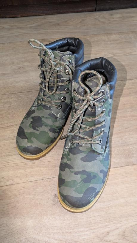 T523  kotníkové maskáčové boty vel. 37, 37