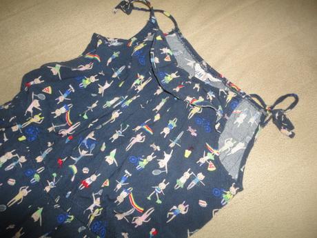 Letní overal hm, vel. 7-8 let, dírka, h&m,122