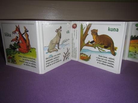 2 x dětské leporelo , zvěř v lese,