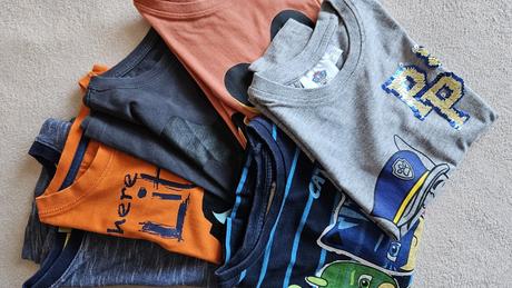 6x tričko - halloween, tlapková patrola, pj masks, 110