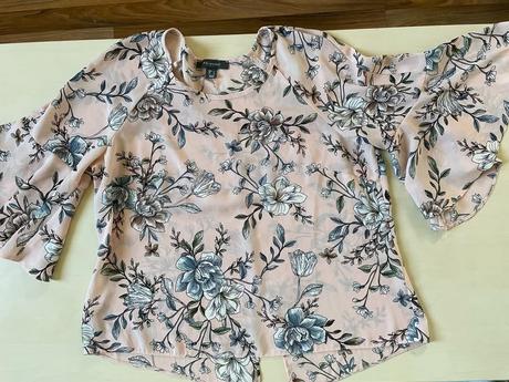 Květinová halenka s širokým rukávem, vel xl , prim, primark,xl