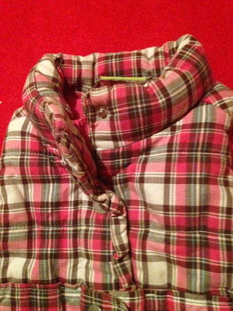 Dívčí vesta proužky, kostičky, topolino,92