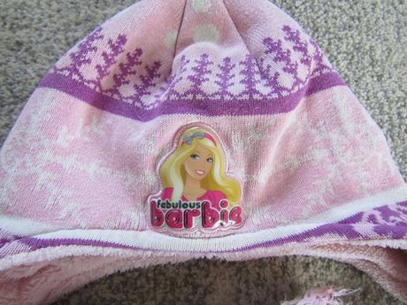 Zimní čepice pro holku vel.104/116, barbie,104